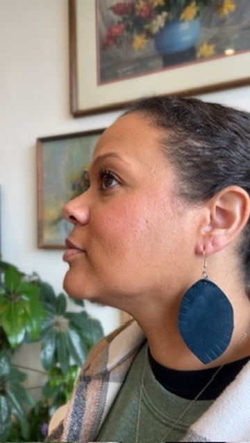 Small Leather Earrings