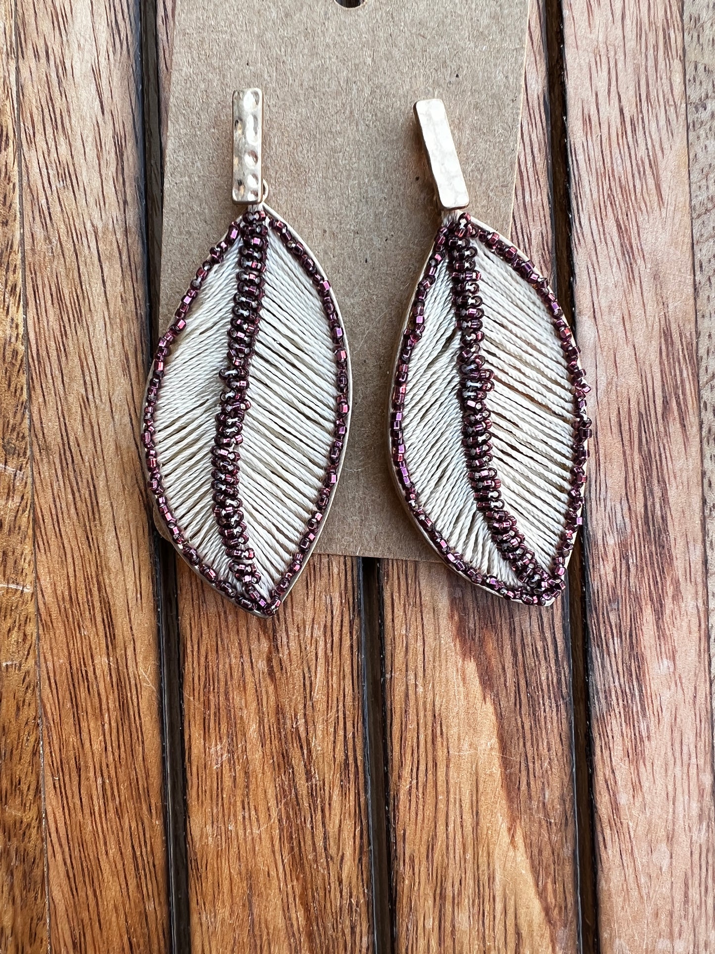 Hand Beaded Earrings