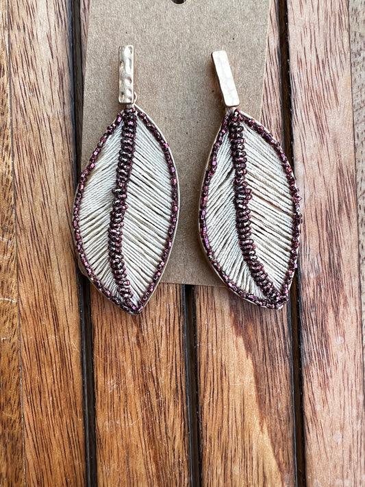 Hand Beaded Earrings