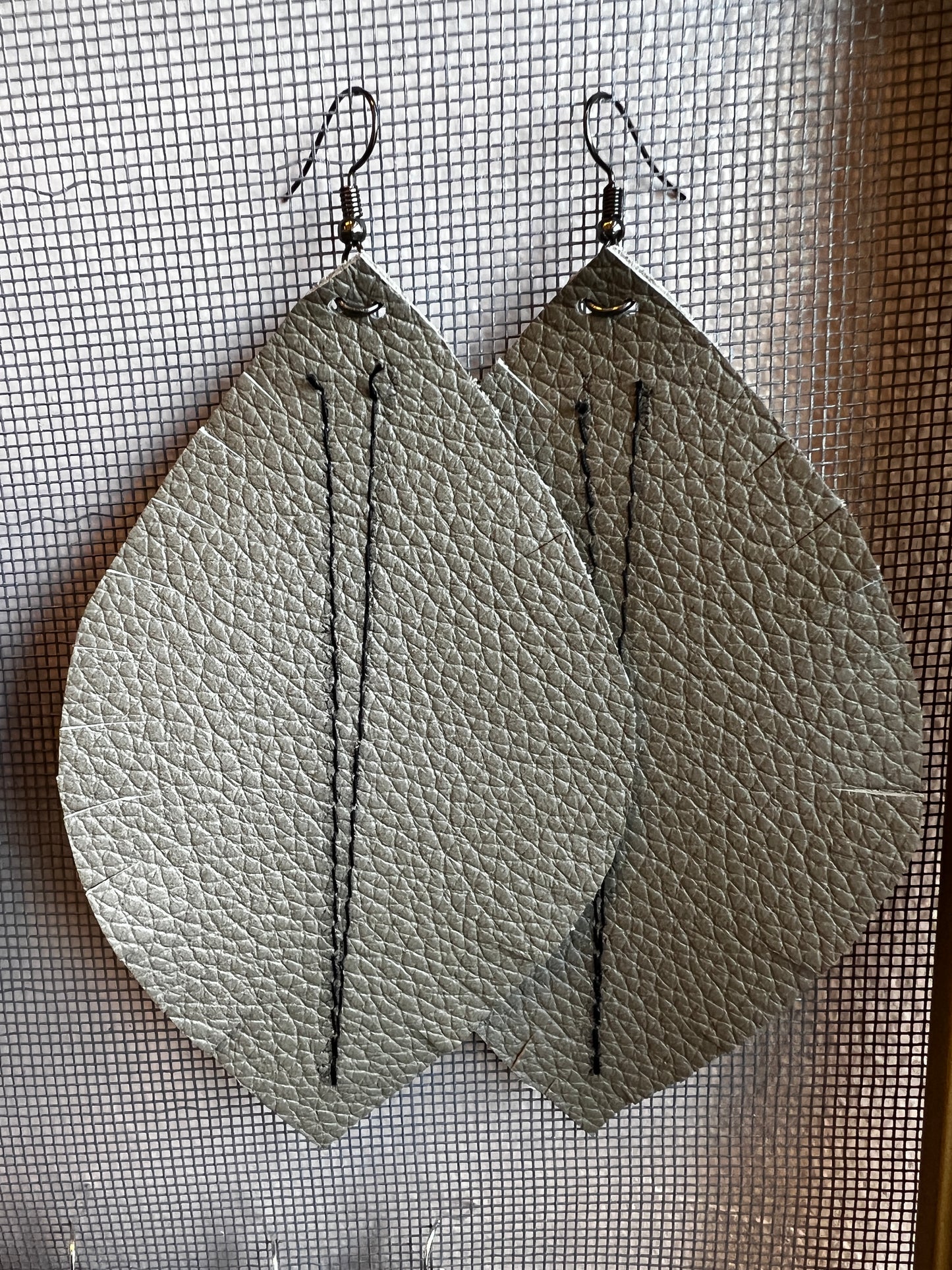 Large Leather Earrings