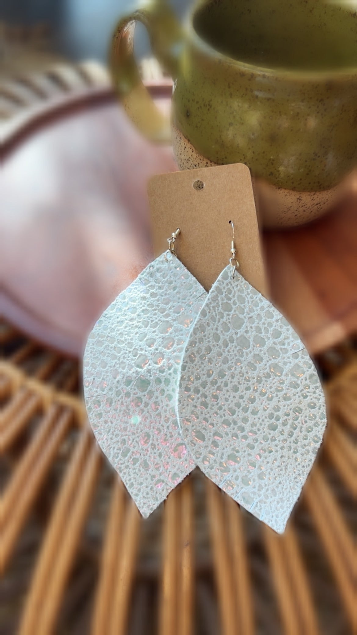 Large Leather Earrings